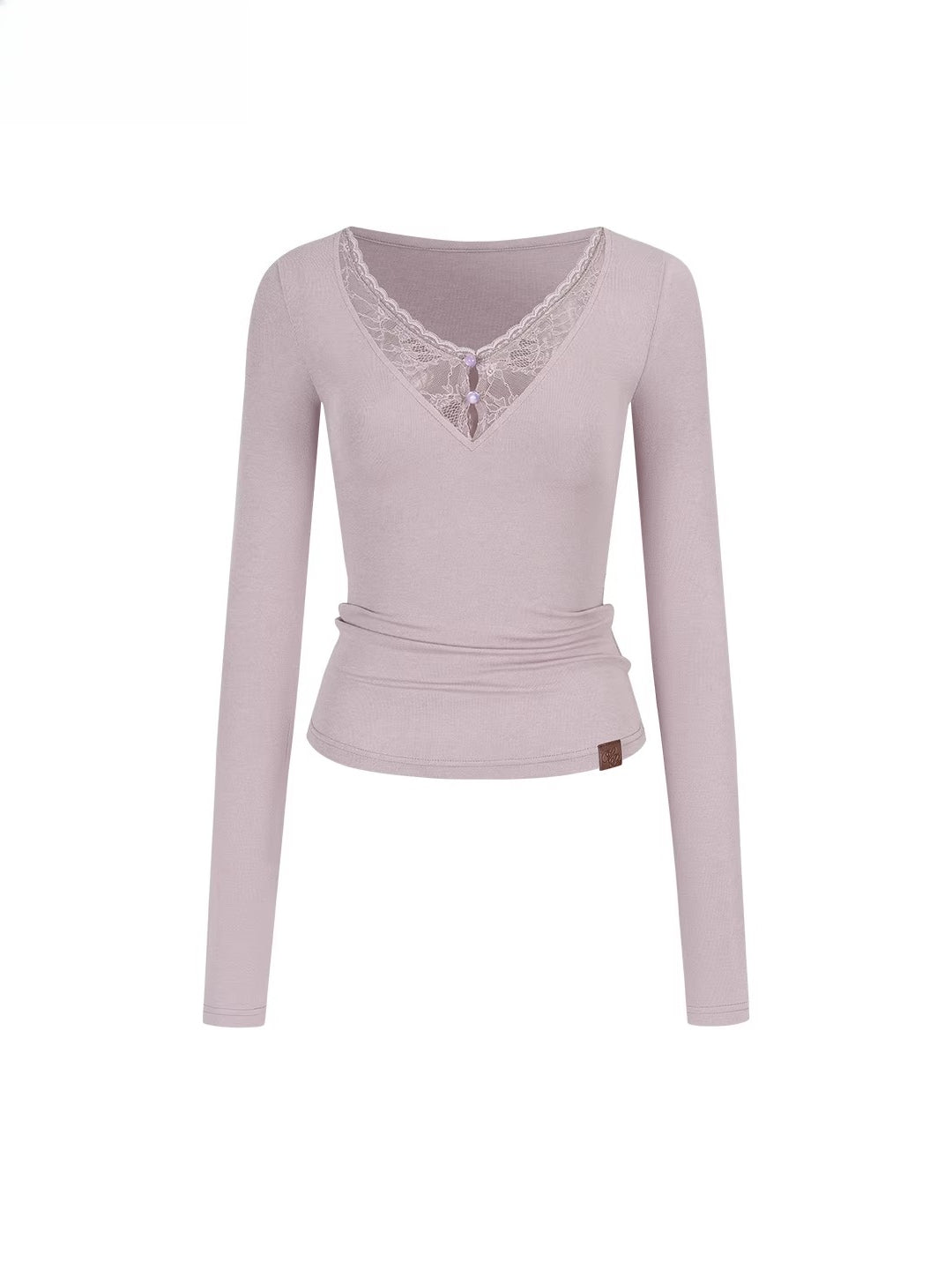 Modal Lace V-Neck Top