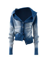 Blue Lightning Wash Cardigan