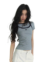 Stripe Tee & Cami Set