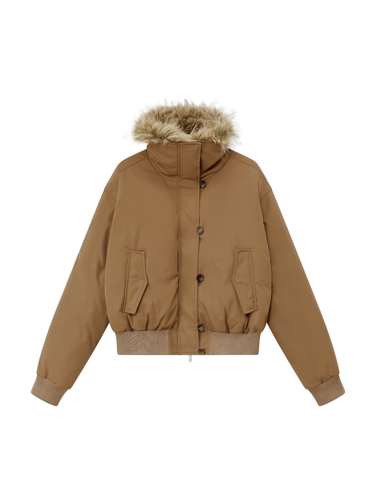 Oversized Fur Collar Down Jacket