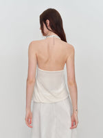 U-Shaped Bud Halter Tank Top