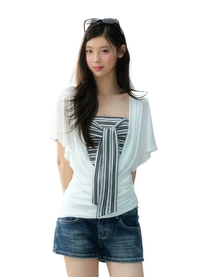 Lyocell Batwing Tube Top Set