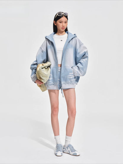 Equestrian Blue Oversized Hoodie