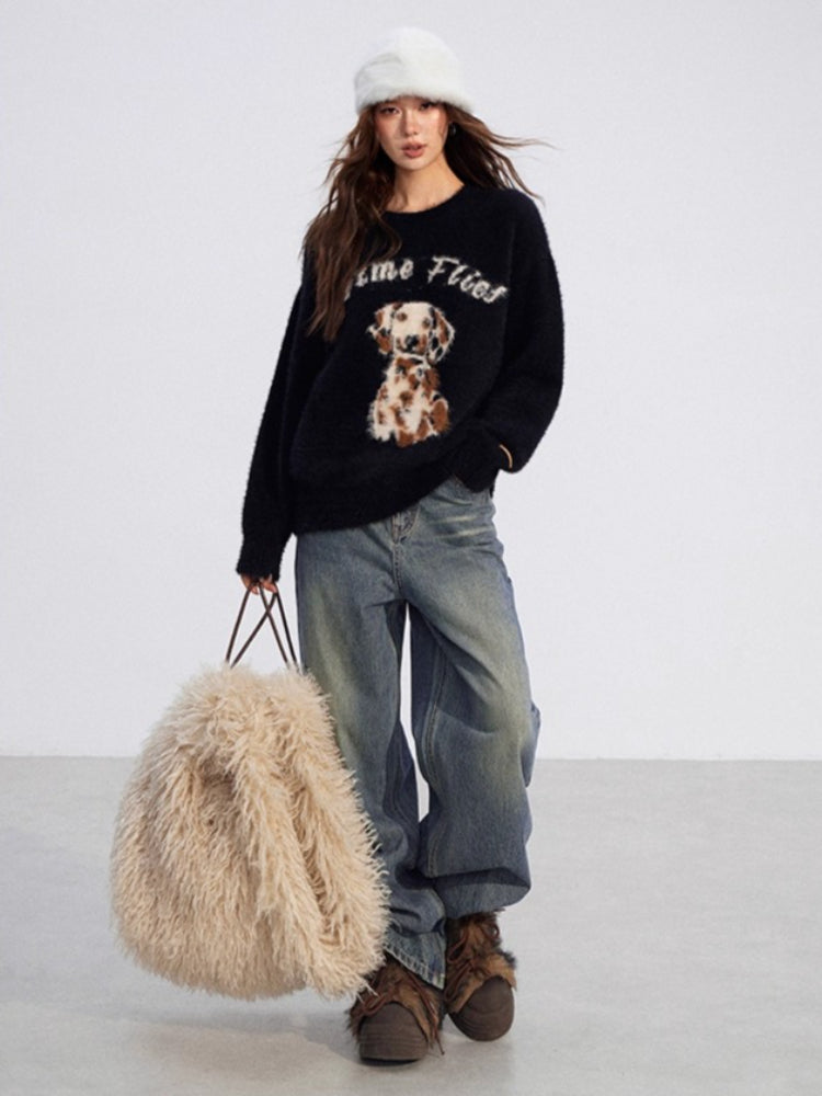 Cartoon Puppy Sweater