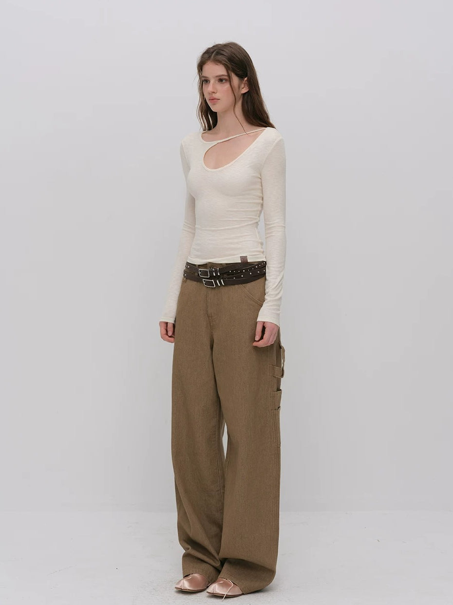 Asymmetric Cutout Top