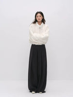 Faux Fur Stand Collar Coat