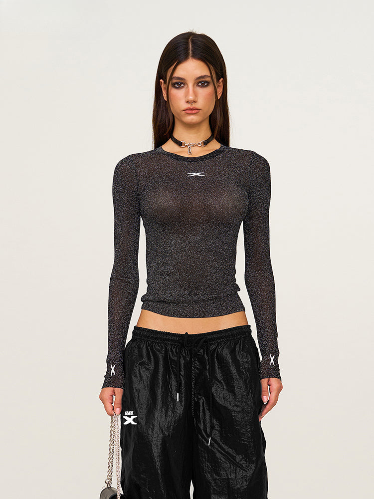 Waist-Cinching Slim Fit Thin Long - Sleeve Tunic