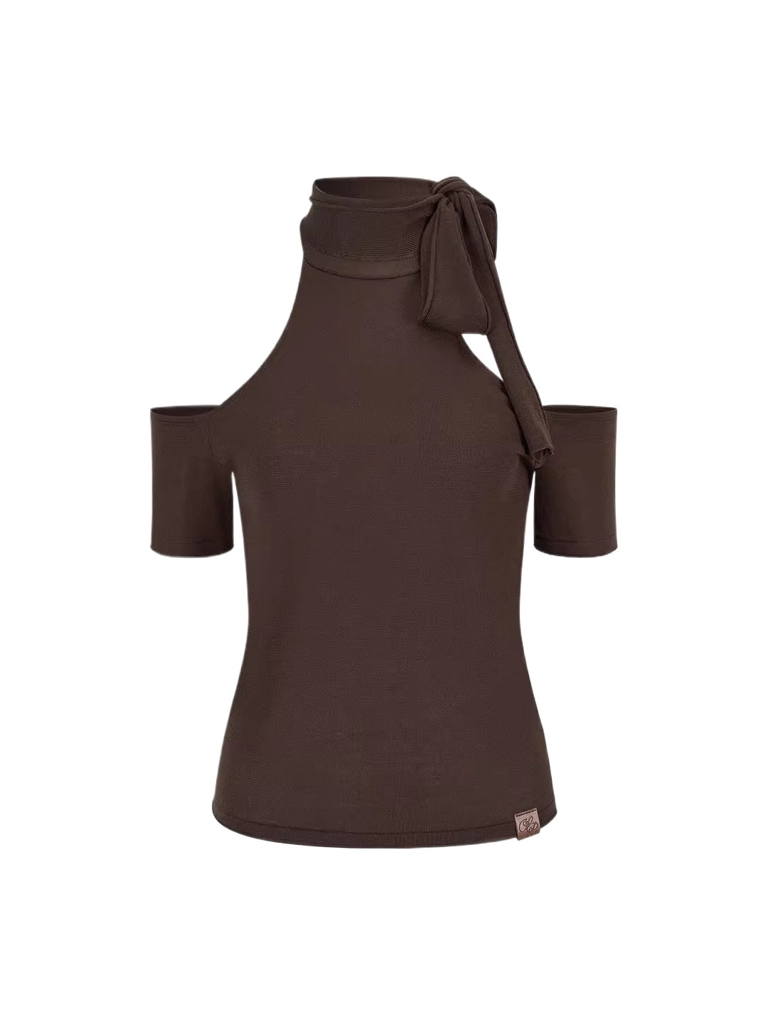Cutout Halter Knit Top