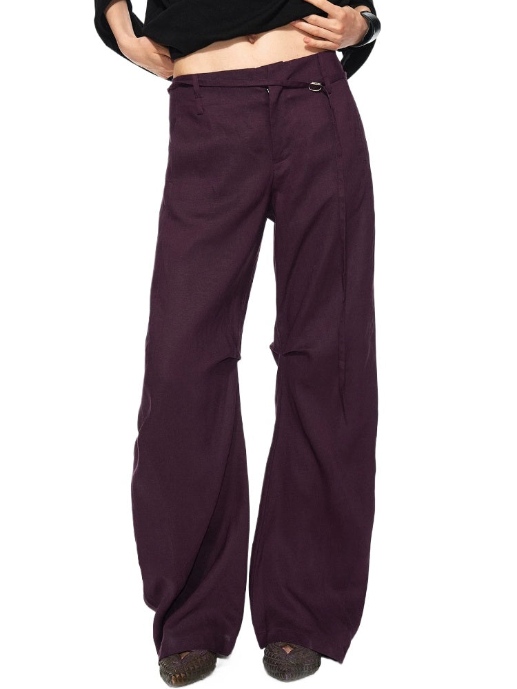 Linen Lyocell Twist Pants