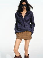 Linen V Neck Shirt