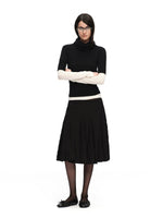 Crinkled A-Line Skirt