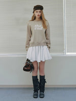 Ballet Eyelet Lace A-Line Mini Skirt