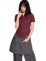 Ruched Puff Sleeve Shirt