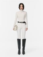 Cloud Fir Wool Turtleneck Knit Top