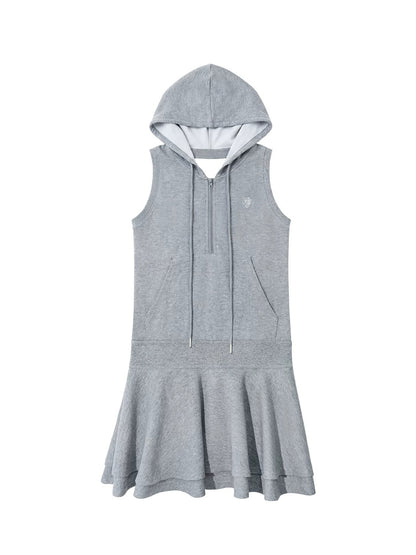 Hooded Layered Romper