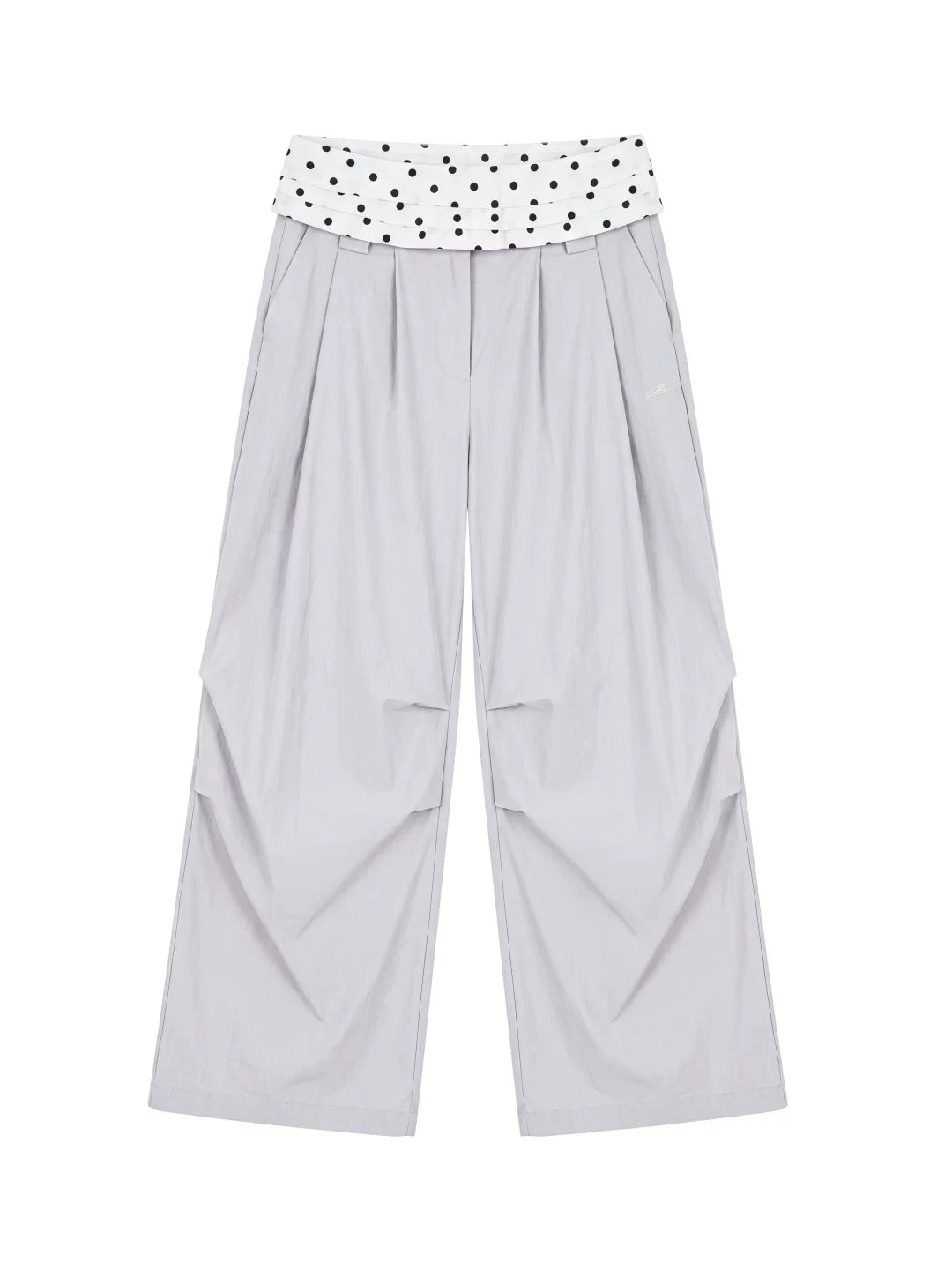 Polka Dot Straight Pants