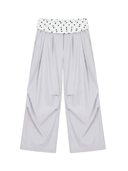 Polka Dot Straight Pants