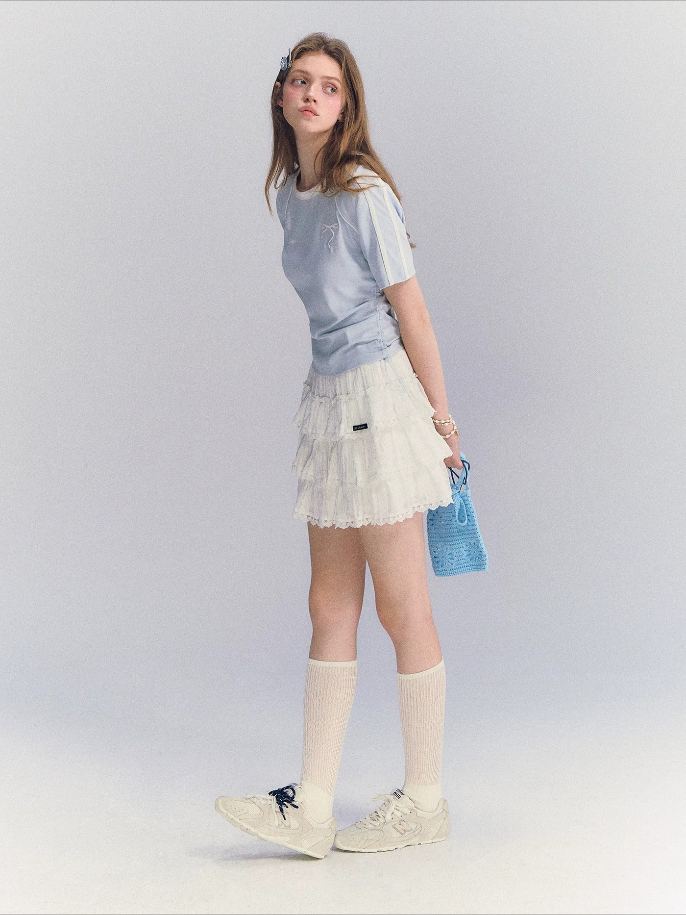 Contrast Drawstring Tee