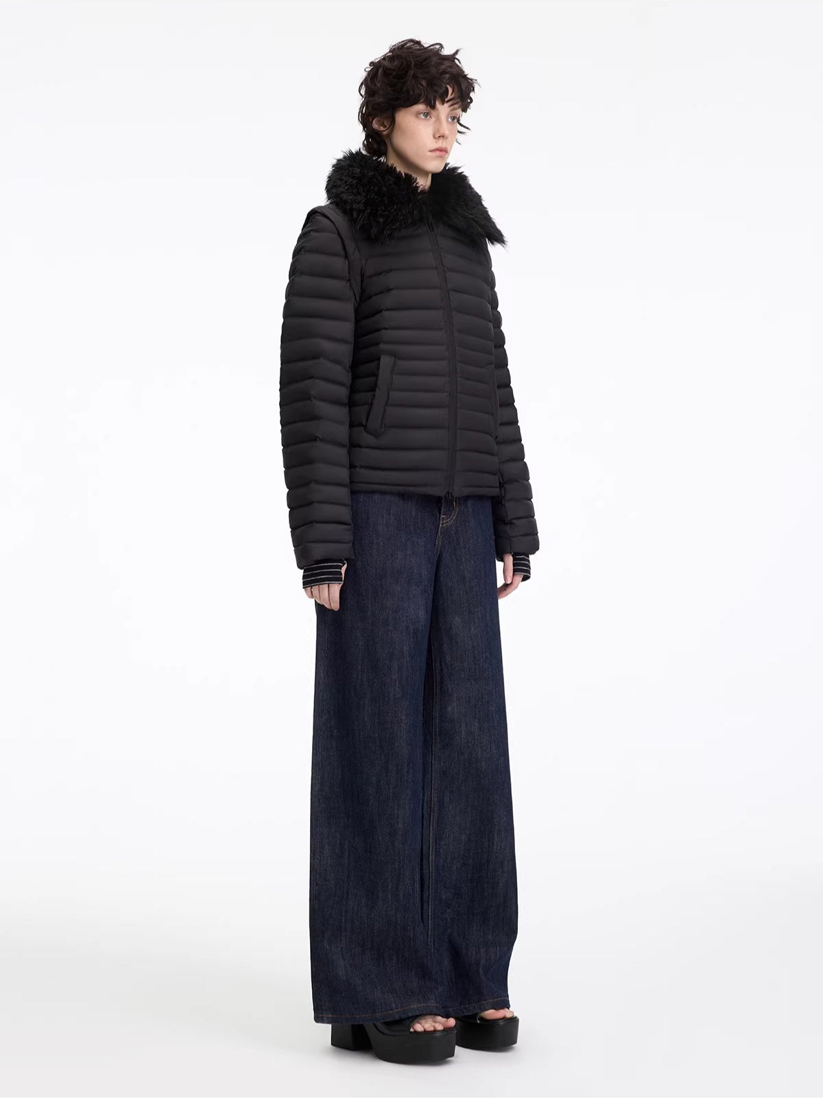 Detachable Fur Down Jacket