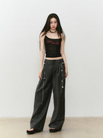 Waist-relaxed Wide-leg Suit Pants