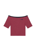 Contrast Stripe Bardot Set
