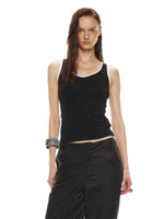 Sequin Contrast Tank Top