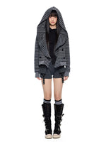 Striped Deconstructed Hoodie