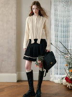 Galaxy Classic Wool Pleated Skirt Set