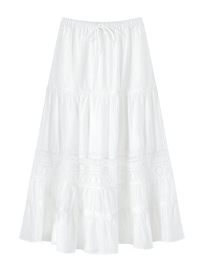 Soft Flutter Sleeve Blouse &amp; Skirt Set