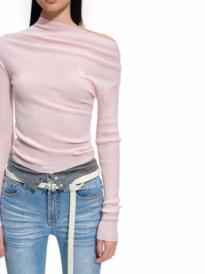 Neva Wool-Blend Knit Crewneck