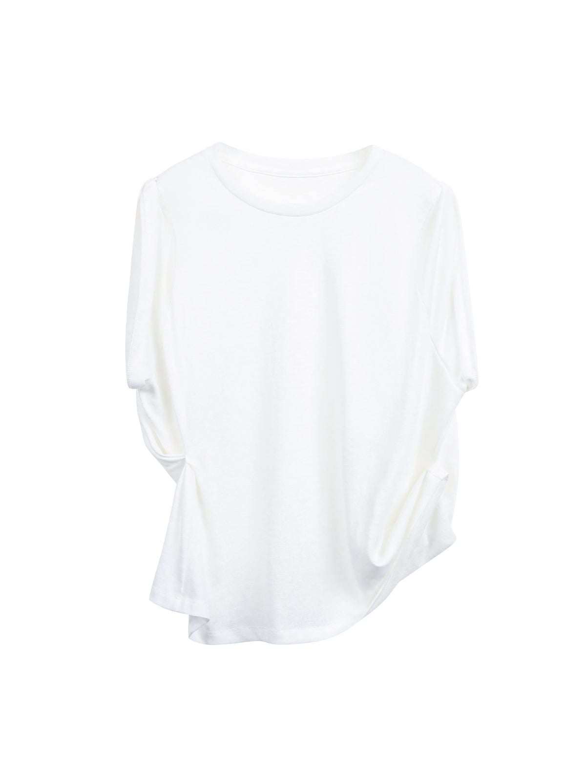 Textured Cotton Sleeveless T-Shirt