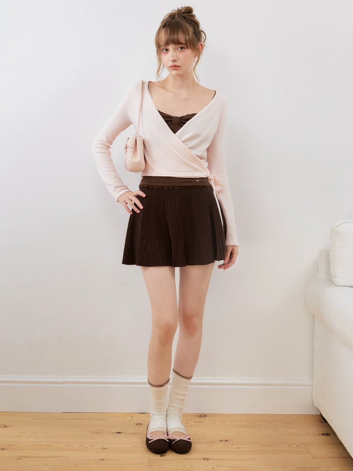 Bow Lace Trim Camisole Top