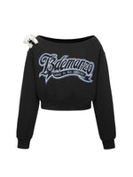 Off-Shoulder Pullover Short Top