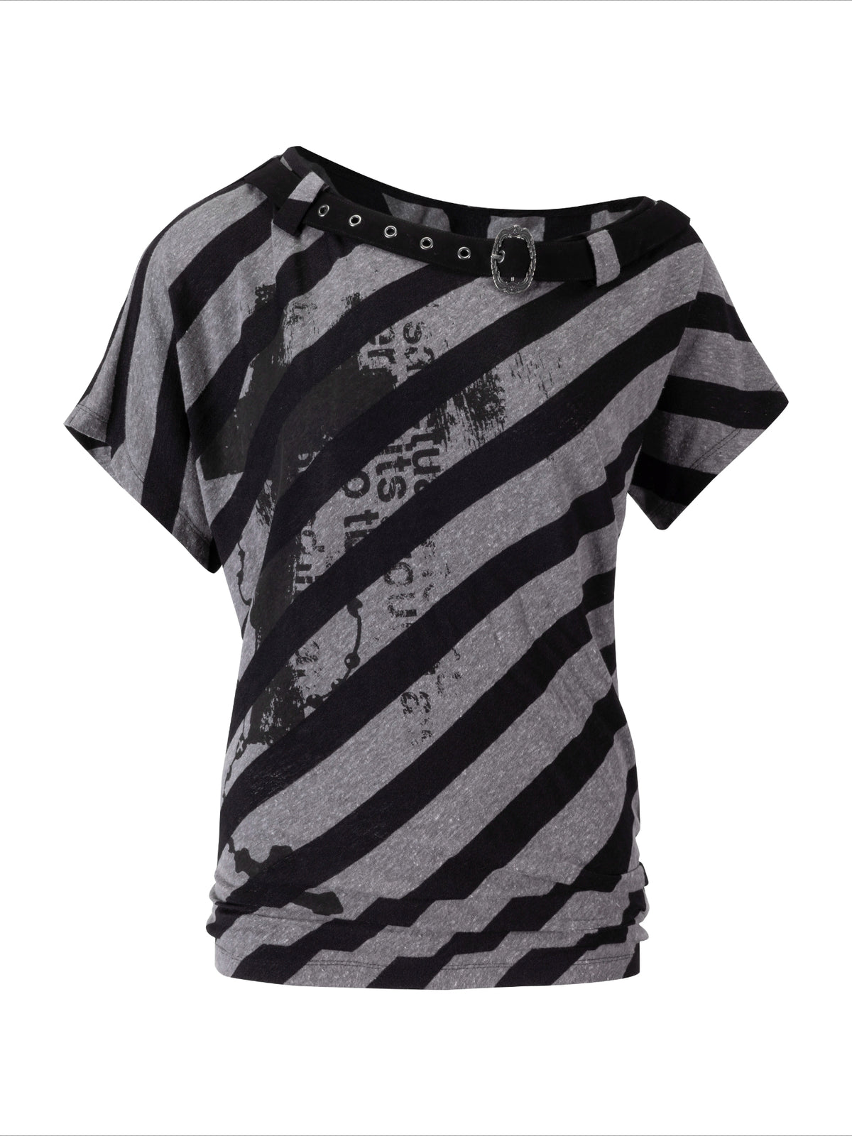 Off Shoulder Stripe Tee