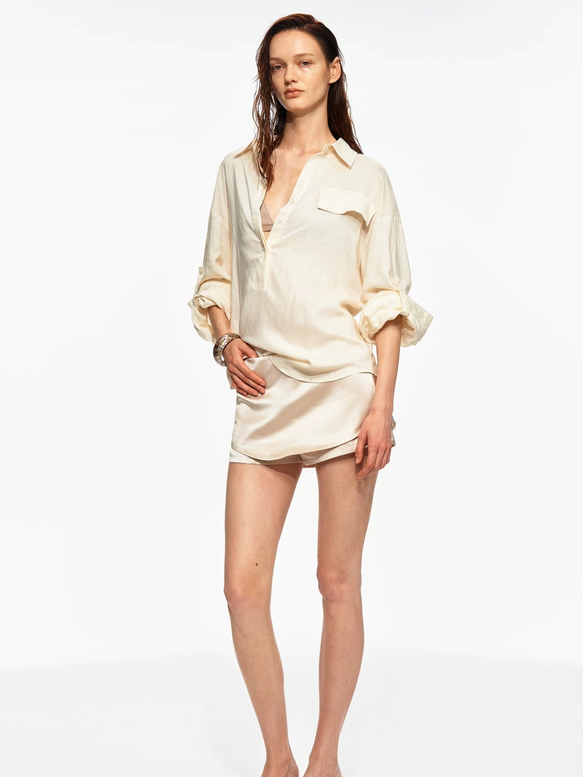 Silk Skort Shorts