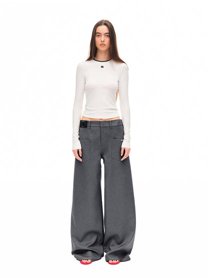 Modern Contrast-trim Regular-shoulder T-shirt
