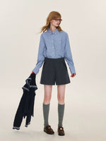 Blue Check Long Sleeve Shirt