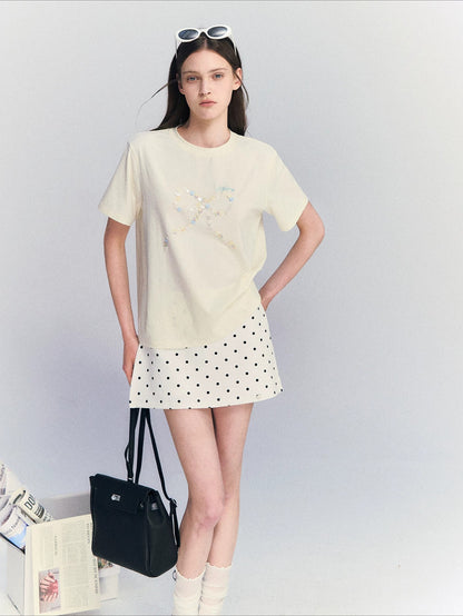 Bow Embroidery T-shirt
