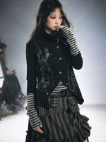 Punk Layered Knit Top