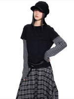 Faux Layered Stripe Tee