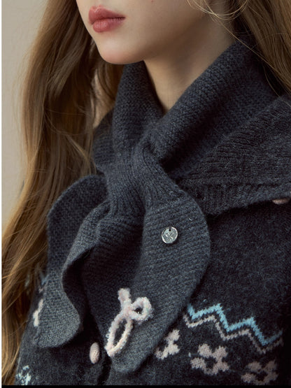 Bowknot Wool Scarf