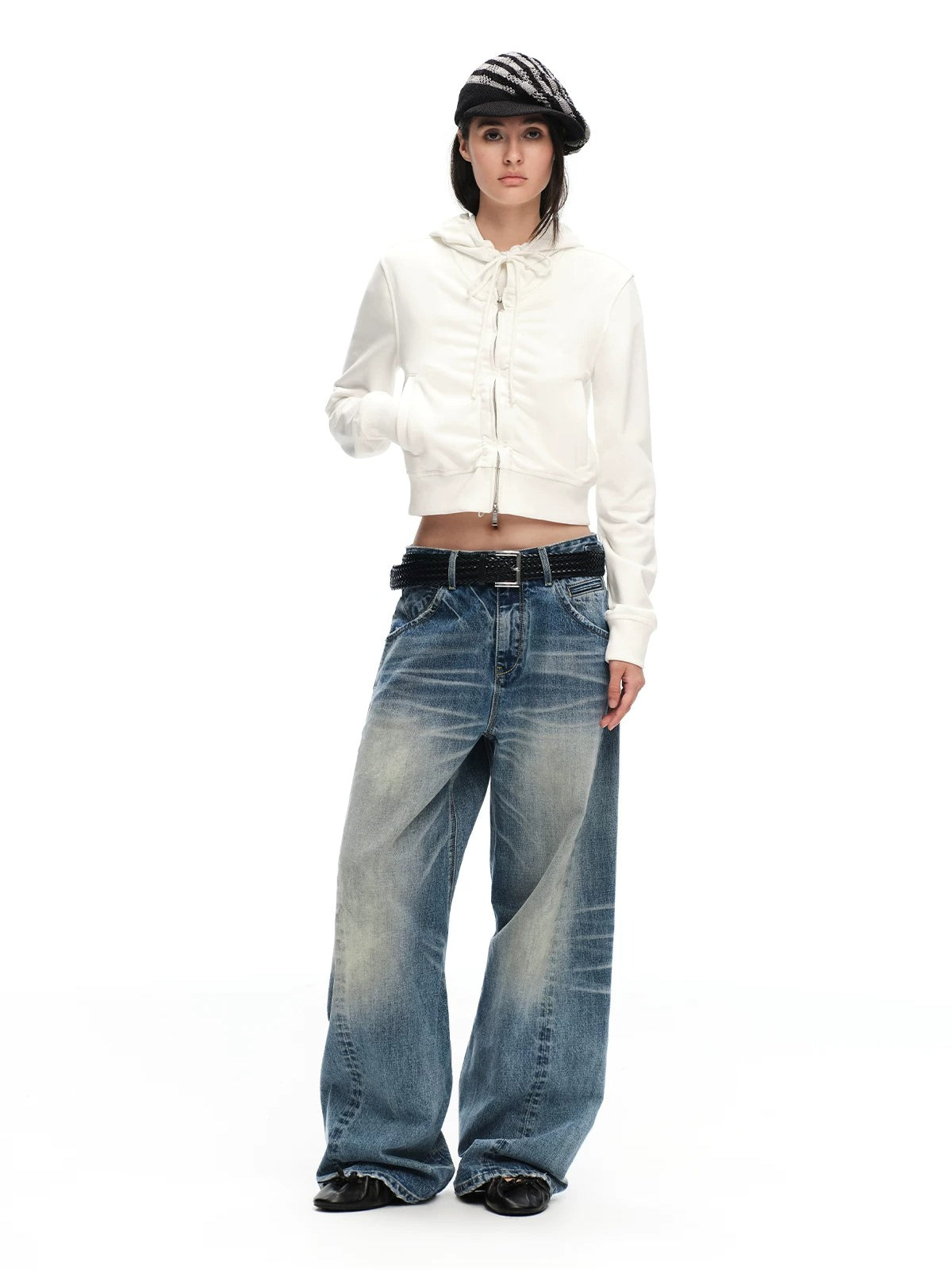 Washed Straight Jeans