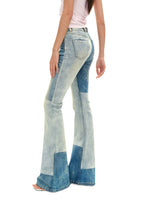 Equestrian Flare Denim Pants