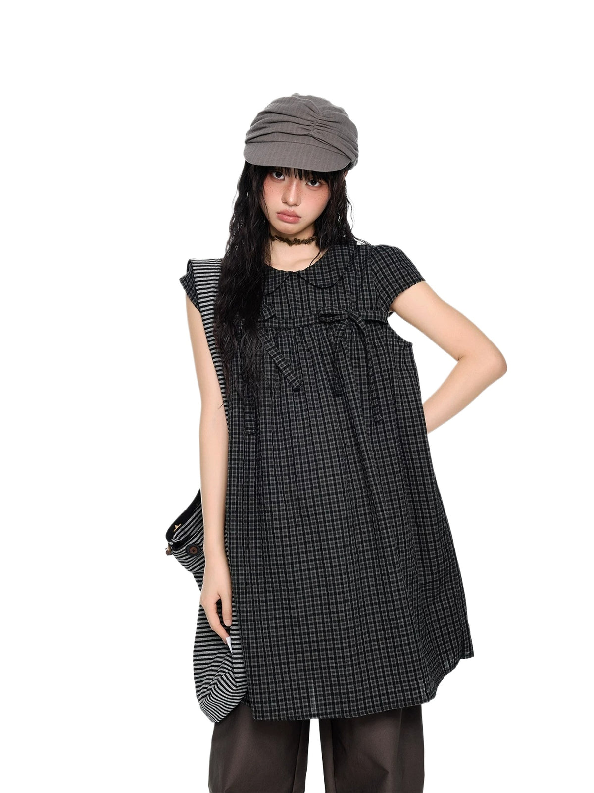 Plaid Peter Pan Dress