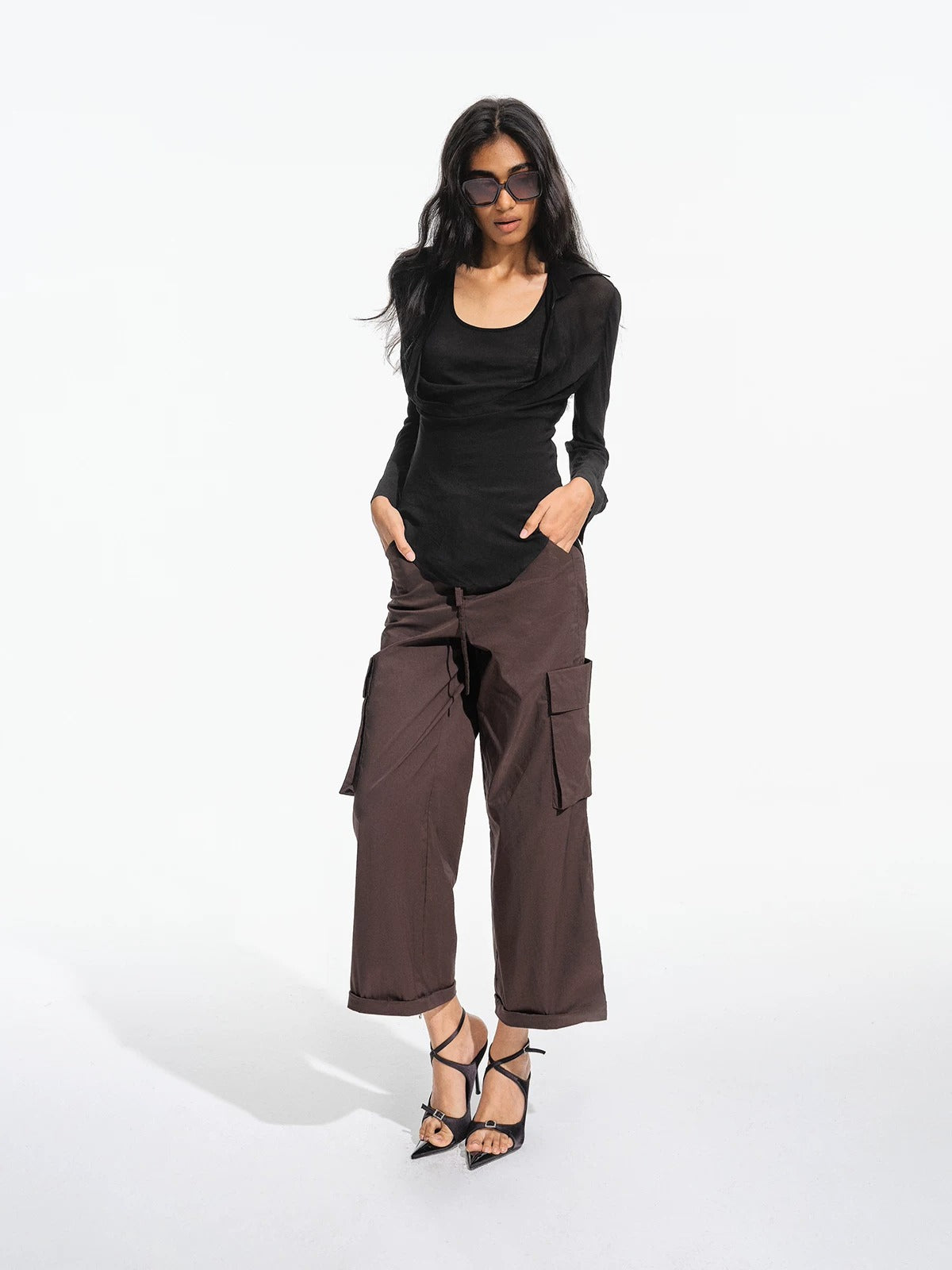 Detachable Strap Cargo Pants