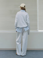 Minimal Drawstring Straight Leg Sweatpants
