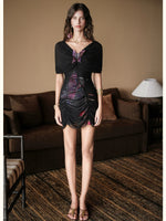 Butterfly Mesh Bodycon Dress