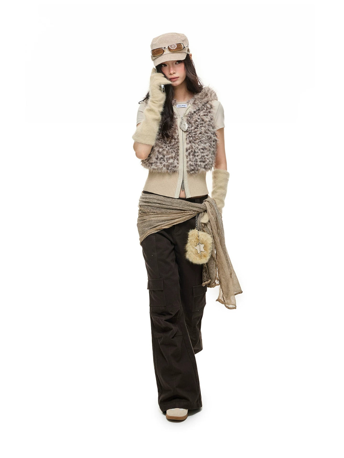 Leopard Faux Fur Vest