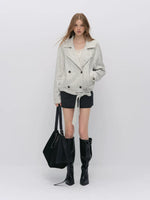 Wool Belted A-Line Skort