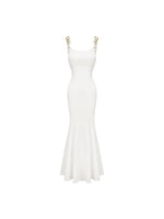 Metal Strap Fishtail Dress